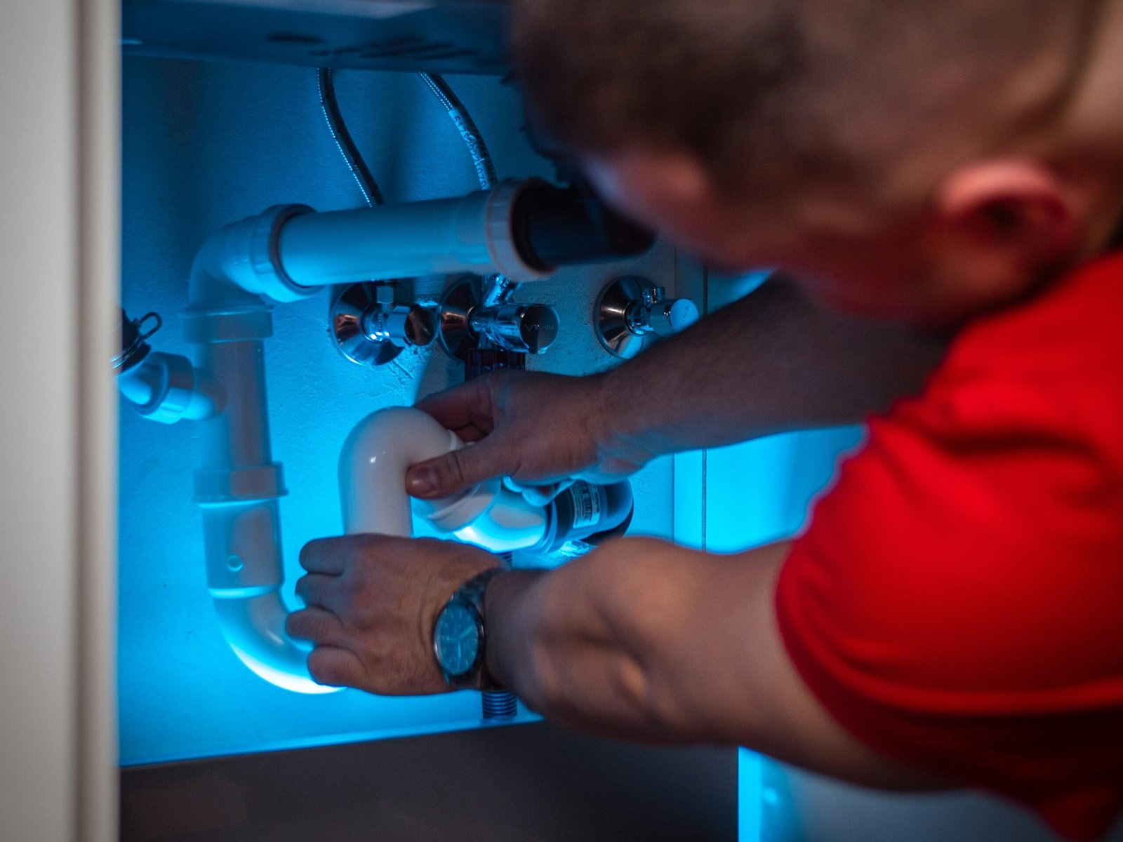 T Seven certified electrician installing wiring and sockets